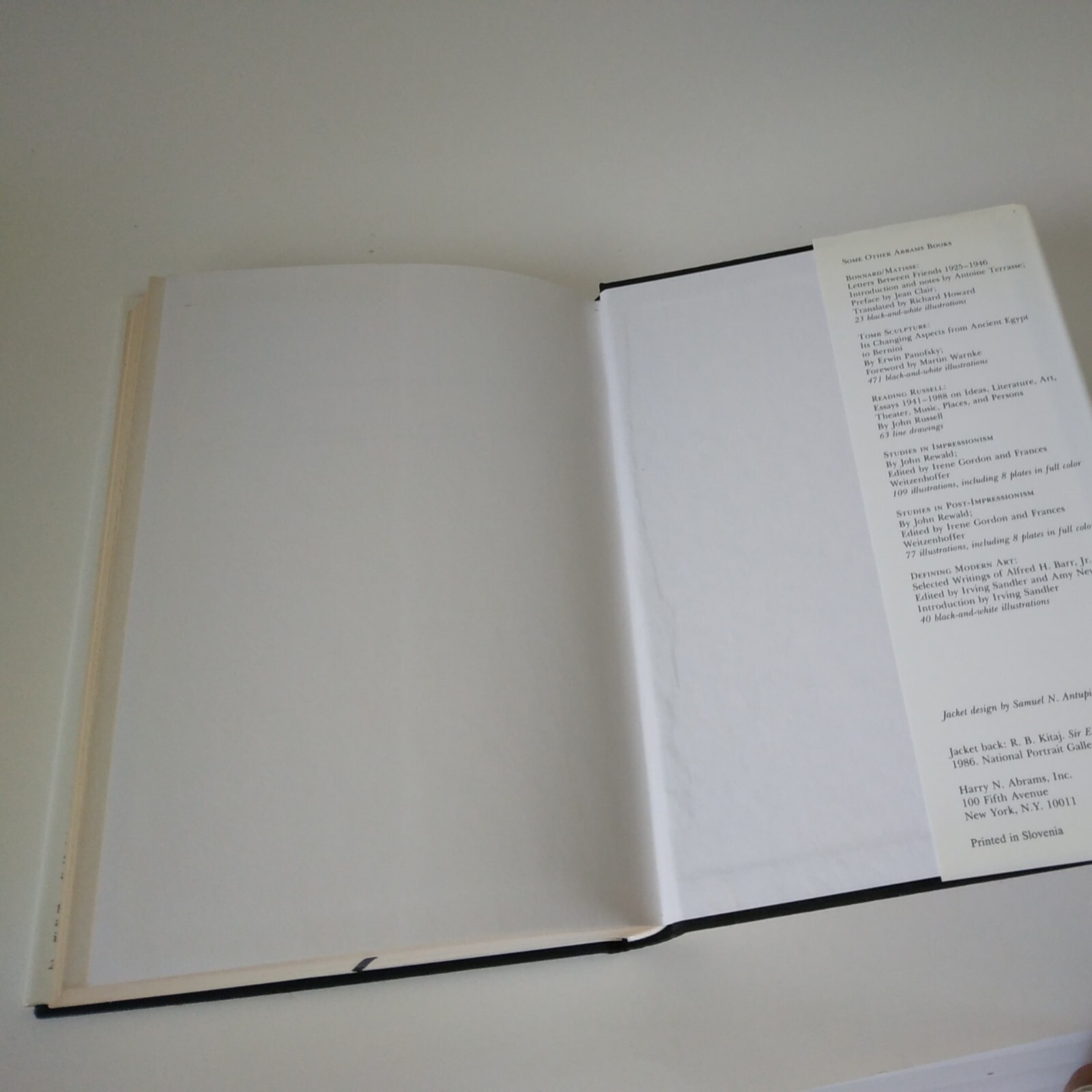 1993 „Looking For Answers“-Gombrich/Eribon, Harry N. Abrams Inc. HC DJ VG