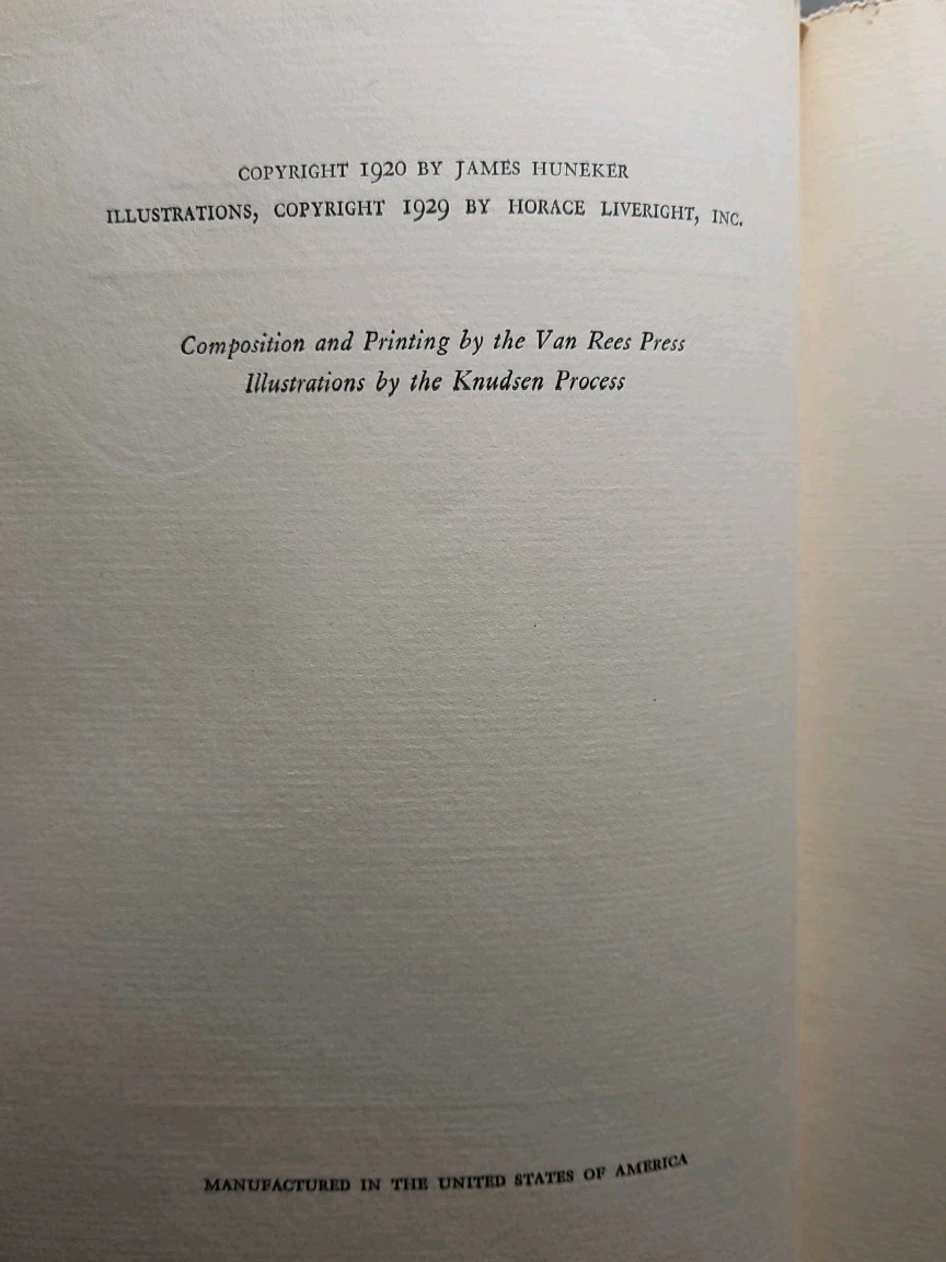 1929 Painted Veils by James Huneker Horace Liveright Limited Edition #716/1250