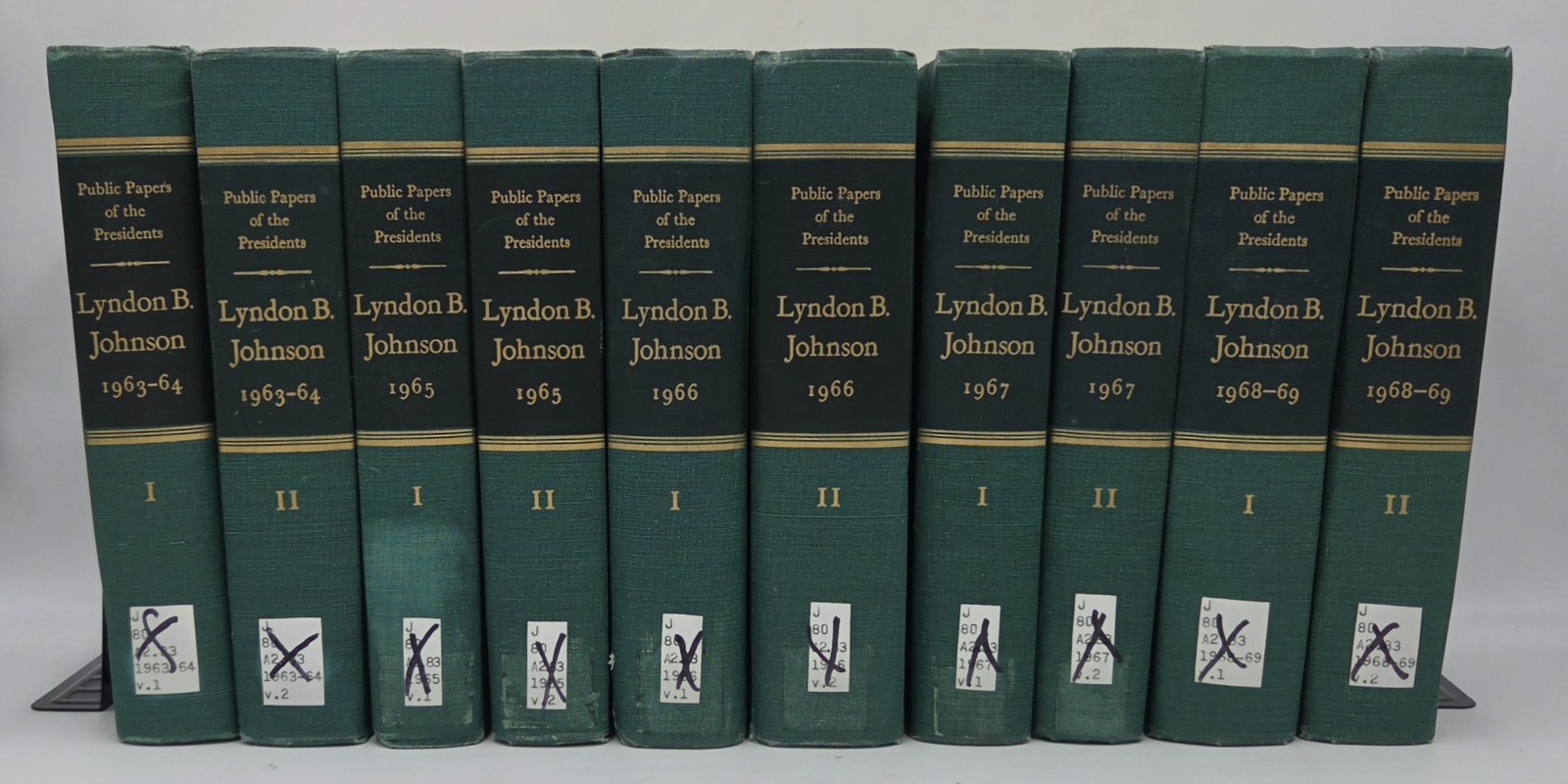 Public Papers of the Presidents Lyndon B. Johnson Complete 10 Volume Set 1963-69