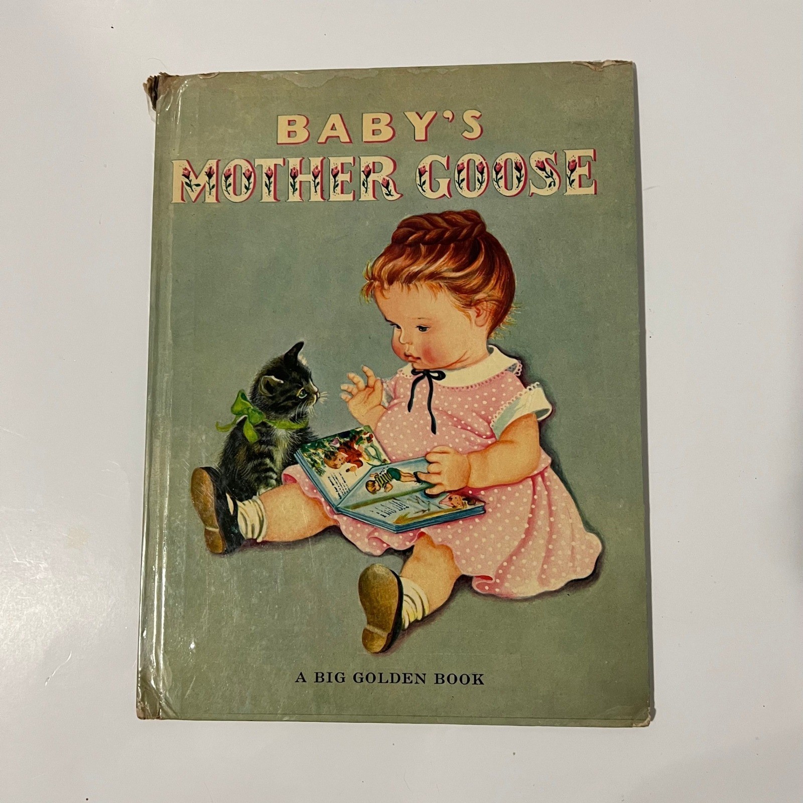 Baby’s Mother Goose A Big Golden Book 1963 Eloise Wilkin Vintage Hardcover