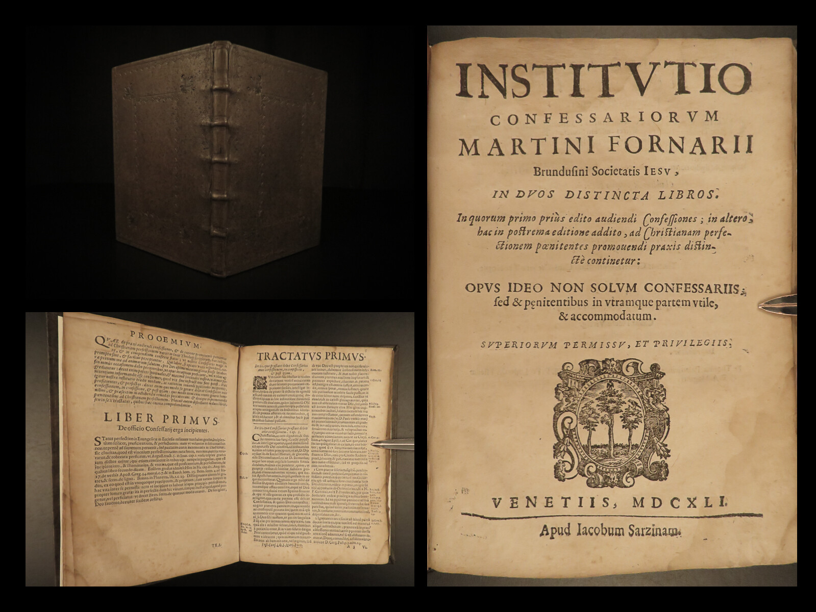 1641 Francisco of Toledo Spanish Jesuit Sacerdotum Catholic Theology Fornarius