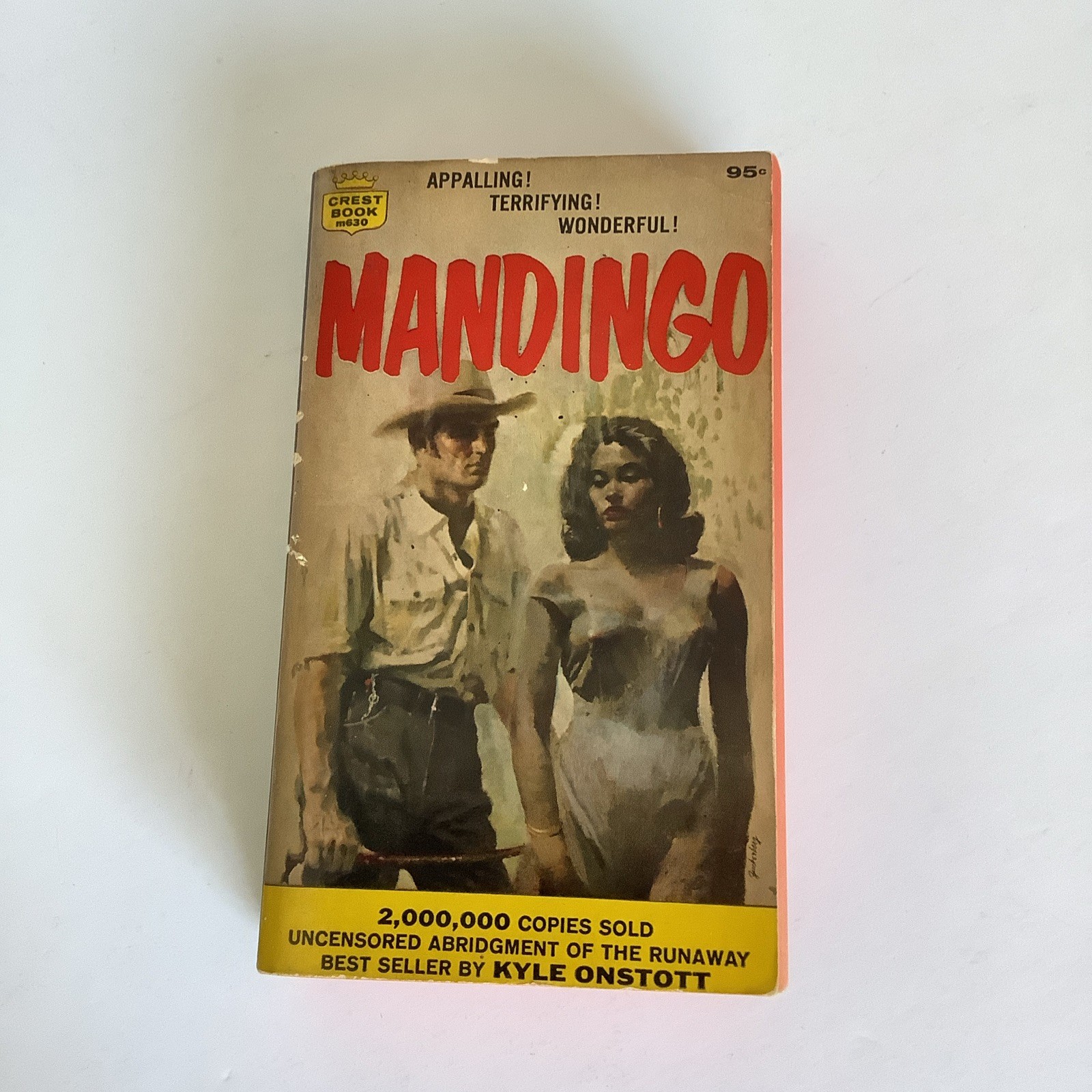 Mandingo Vintage Paperback By Kyle Onstott 12th Printing 8/64 Fawcett Publishers