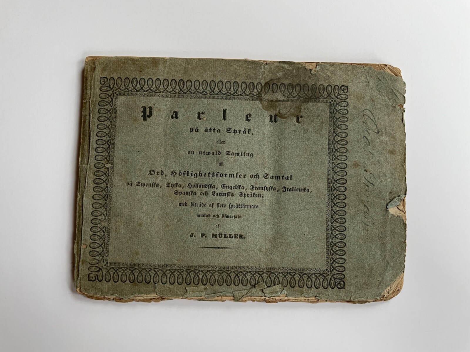 Parleur by J.P. Muller Speak 8 Languages Swedish German Dutch English French