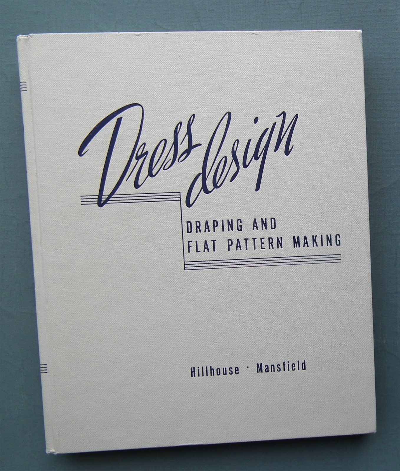 Dress Design Draping & Flat Pattern Making vintage 1940s dressmaking sewing book