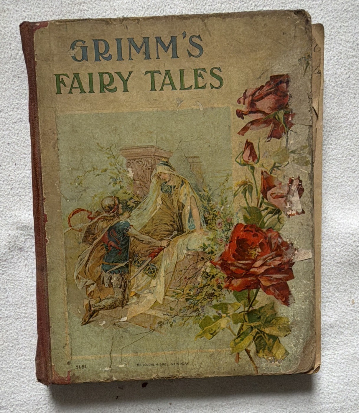 Brothers Grimm Fairy Tales Illustrated Hardcover McLoughlin Brothers New York