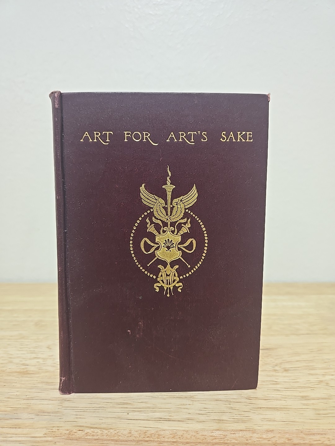 1893 Vintage Book Art For Art’s Sake By John Van Dyke (Margaret Armstrong Cover)