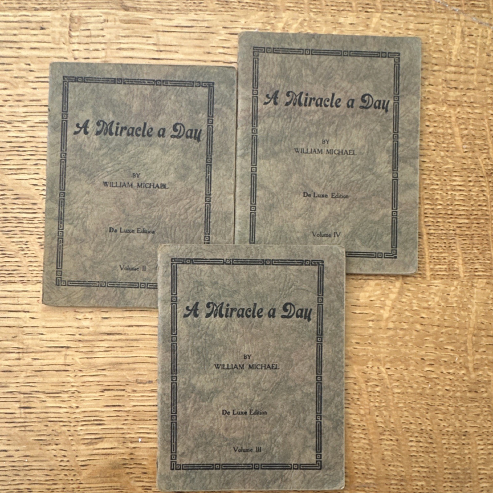 A Miracle a Day by William Michael Vol II-IV Telepathy Paty Co Softcover
