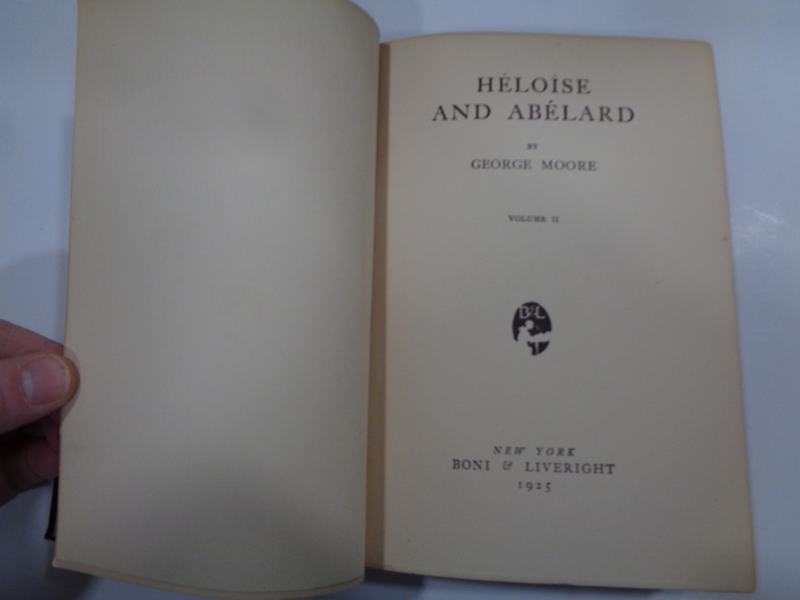 Heloise and Abelard by George Moore 1926 Early Edition Boni Liveright 2 Volumes
