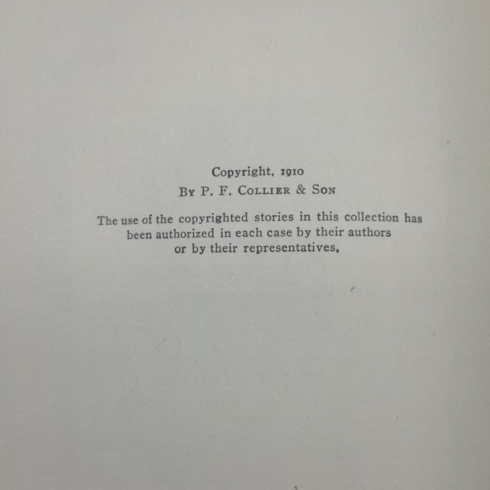 1910 International Short Stories American Vol. William Patten Collier Antique