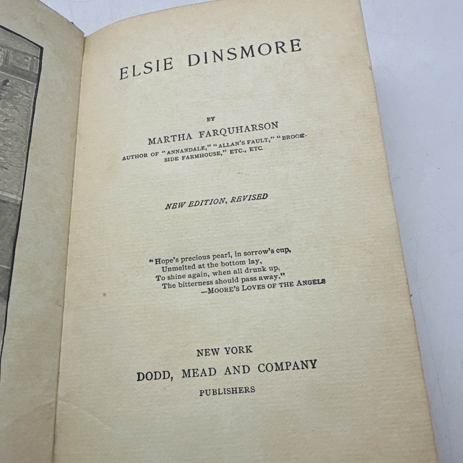 Elsie Dinsmore Lot 2 Books Vintage Religious Fiction Series (AC44)