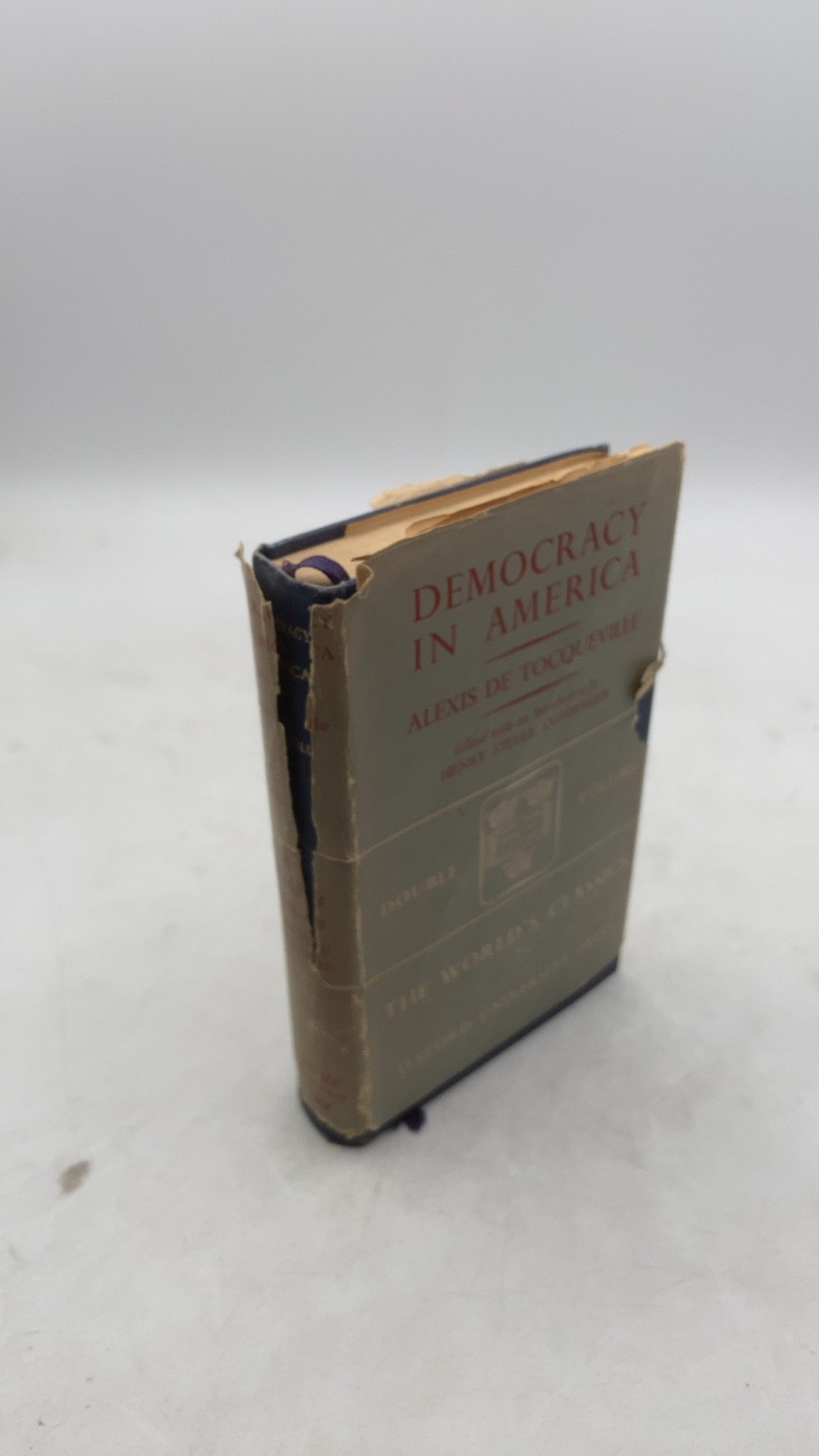 Democracy in America Alexis de Tocqueville Hardcover Reprint 1953