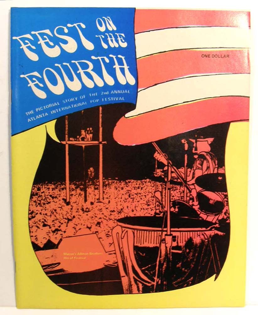 1970 ATLANTA POP FESTIVAL PICTORIAL PHOTO PROGRAM BOOK NEW-OLD-STOCK