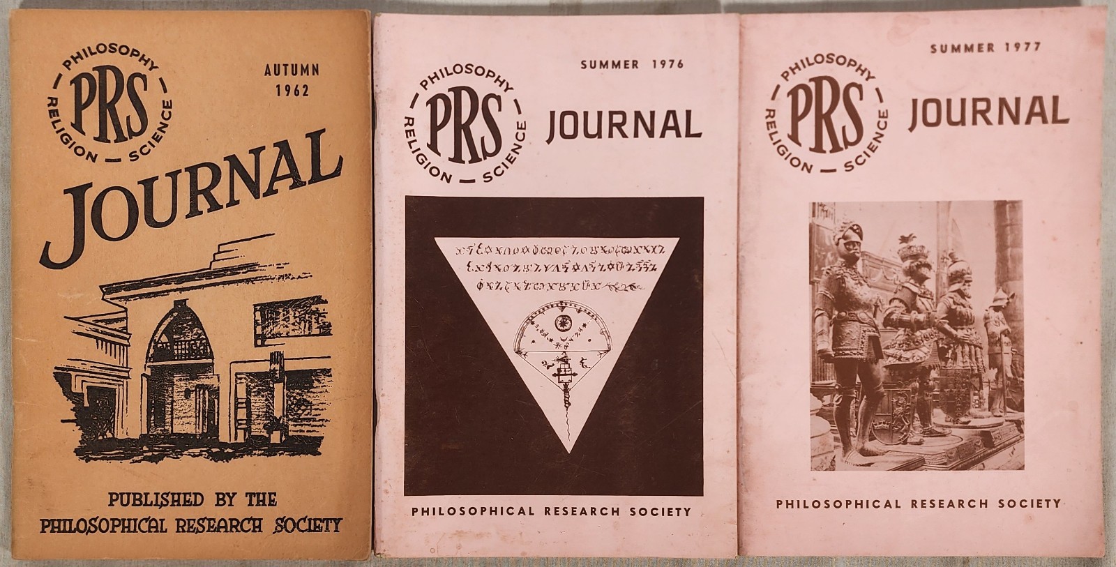 Esoteric & Occult Philosophy ~ PRS Journal Lot of 3 1962–1977 ~ Manly P Hall
