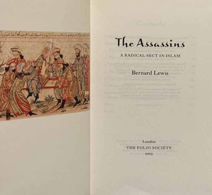 The Assassins: A Radical Sect in Islam by Bernard Lewis – LIKE NEW, RARE