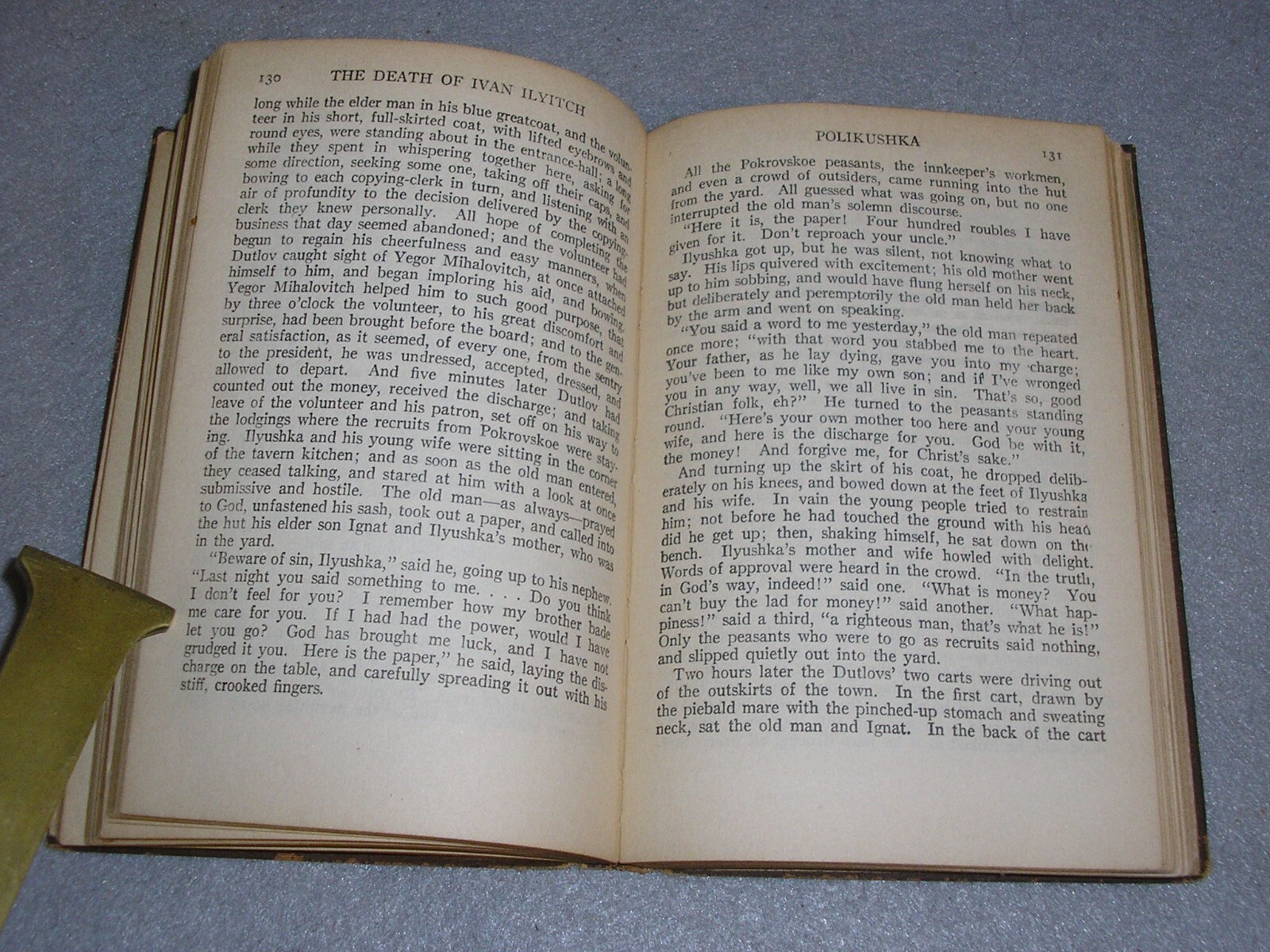 Antique Modern Library Book Leo Tolstoy The Death of Ivan Ilyitch B&L 1919