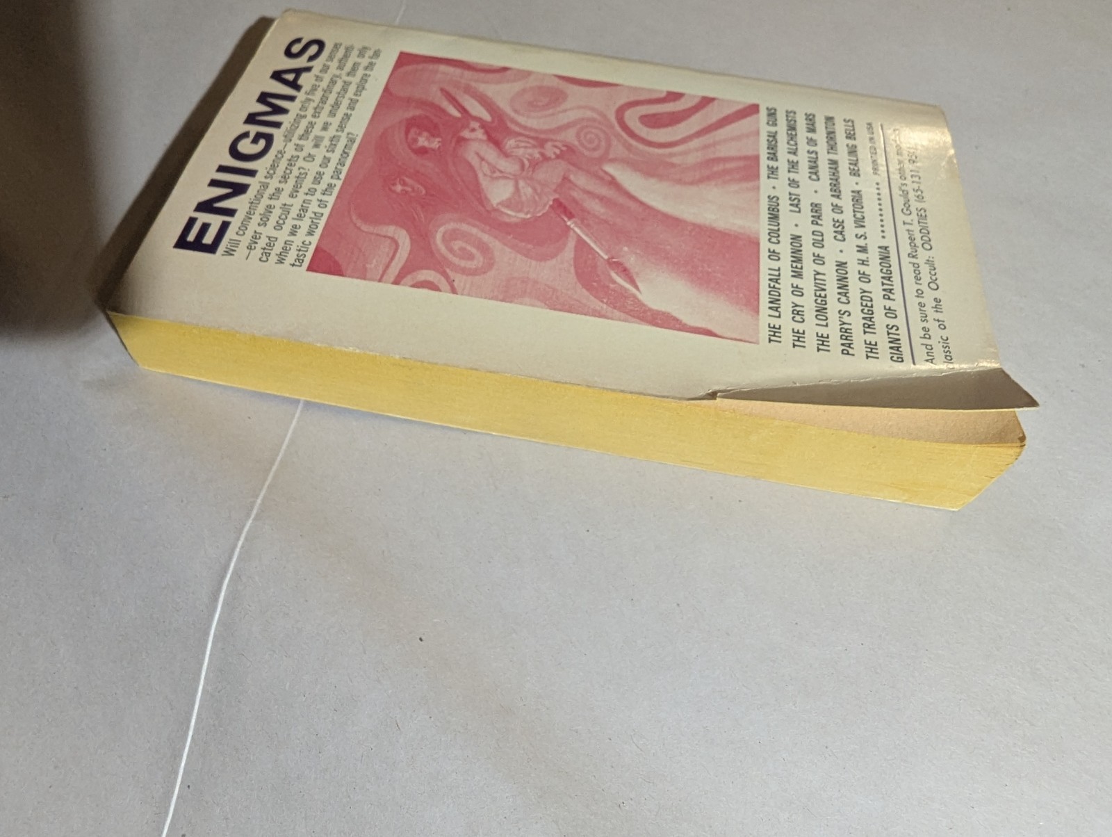 Enigmas Rupert T. Gould Paperback Library Occult Book 1969