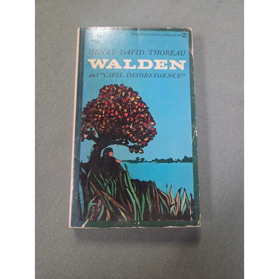 Henry David Thoreau Walden and Civil Disobedience Signet Classic Paperback 1960