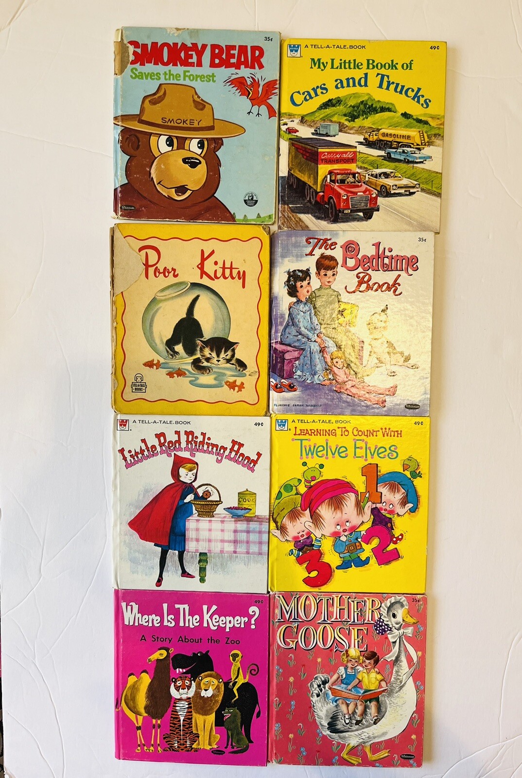 Lot of 6 Vintage Tell A Tale Children’s Books Whitman Hardcover Assorted