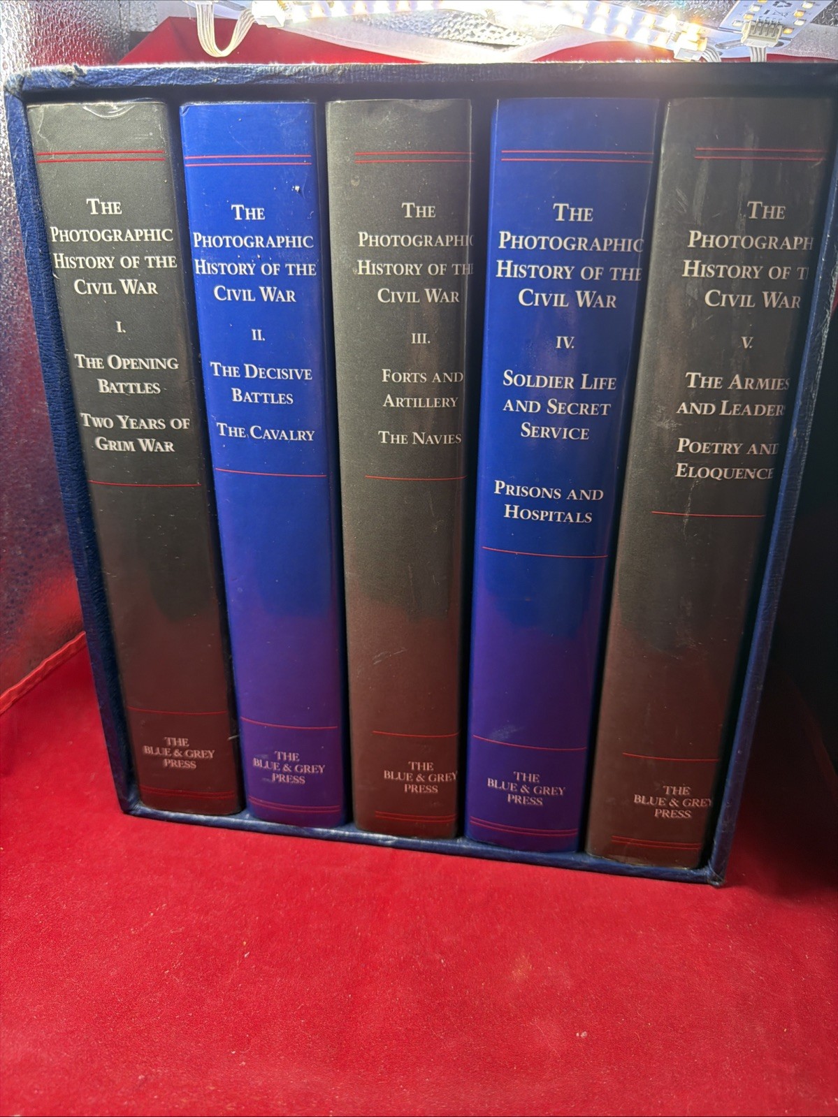 THE PHOTOGRAPHIC HISTORY OF THE CIVIL WAR 10 Vols in 5 Set Blue & Grey Press