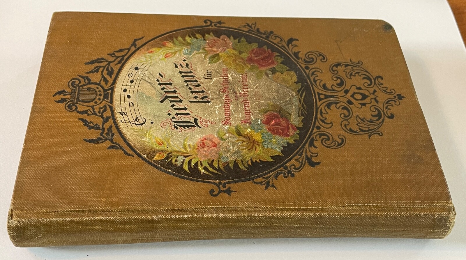 Antique 1898 German Songbook „Lieder-kranz fur Sonntags~Schulen“~336 Songs