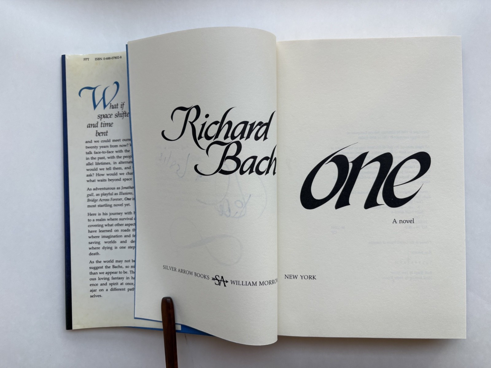 Richard Bach *SIGNED* / ONE 1st Edition, 1st Print (1988) Hardcover