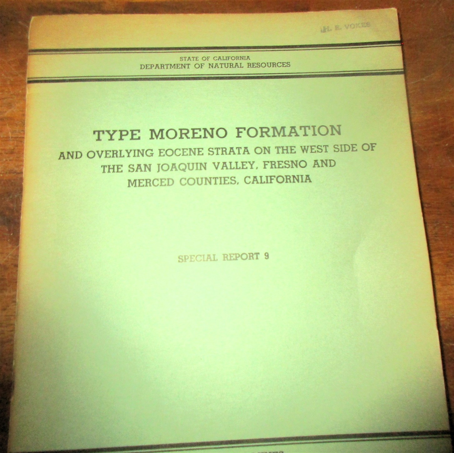 GEOLOGY PALEONTOLOGY CALIFORNIA SAN JOACQUIN BASIN TYPE MORENO FORMATION EOCENE