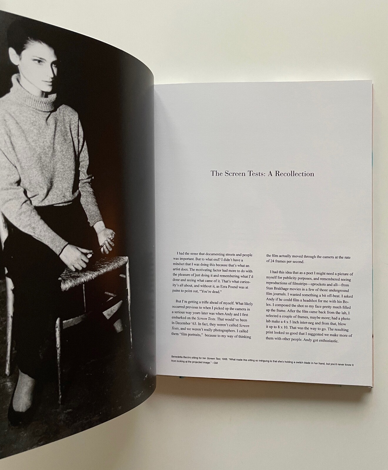 Gerard Malanga Andy Warhol Screen Tests/A Diary Signed Hardcover book Lou Reed