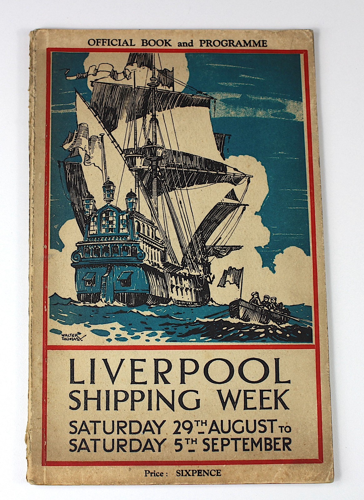 Liverpool Shipping Week Book Programme 1931 History Maritime Marine Tall Ships