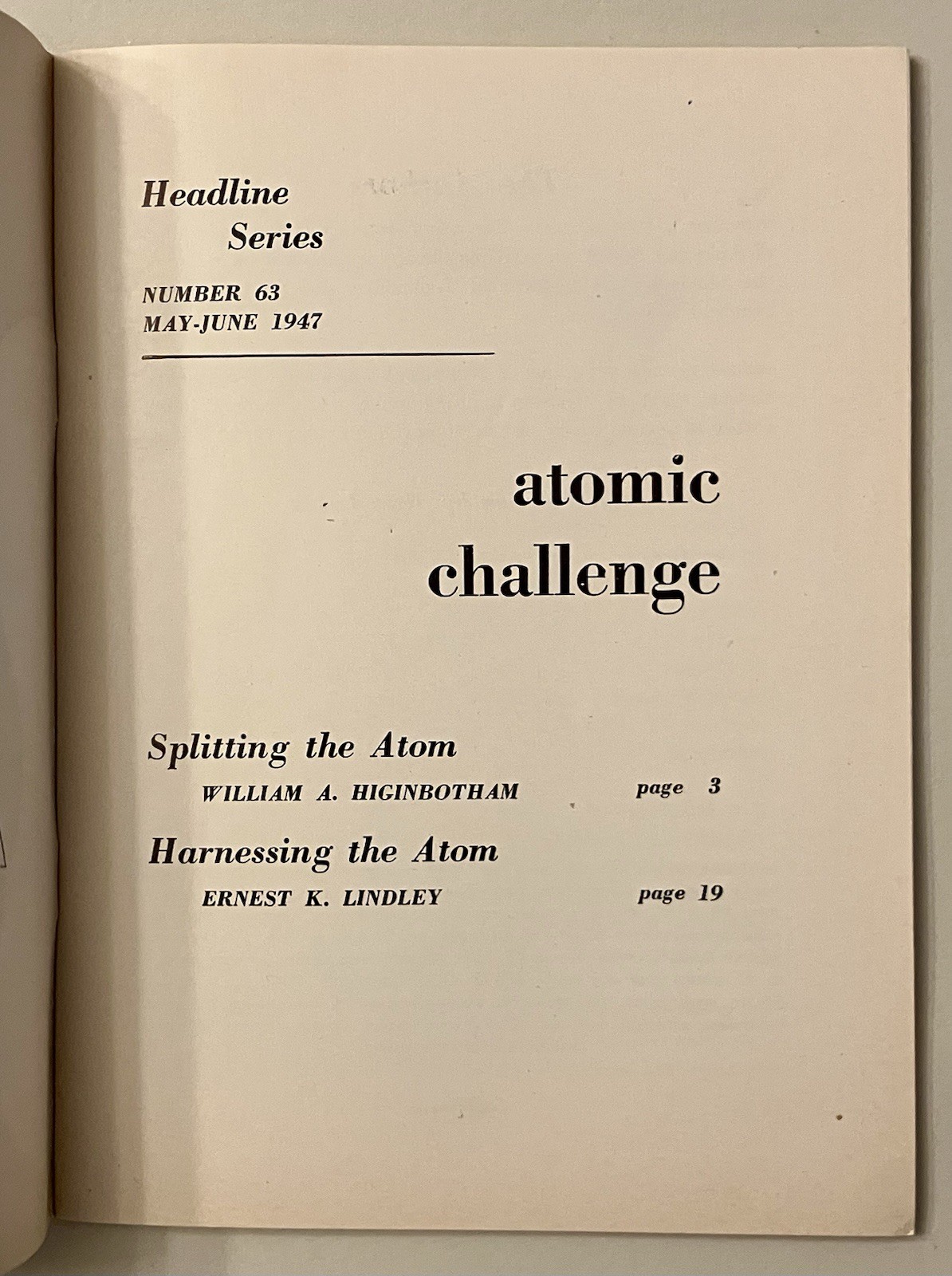 Previously unknown Alvin Lustig cover design, 19 issues, MCM Foreign Policy 1947