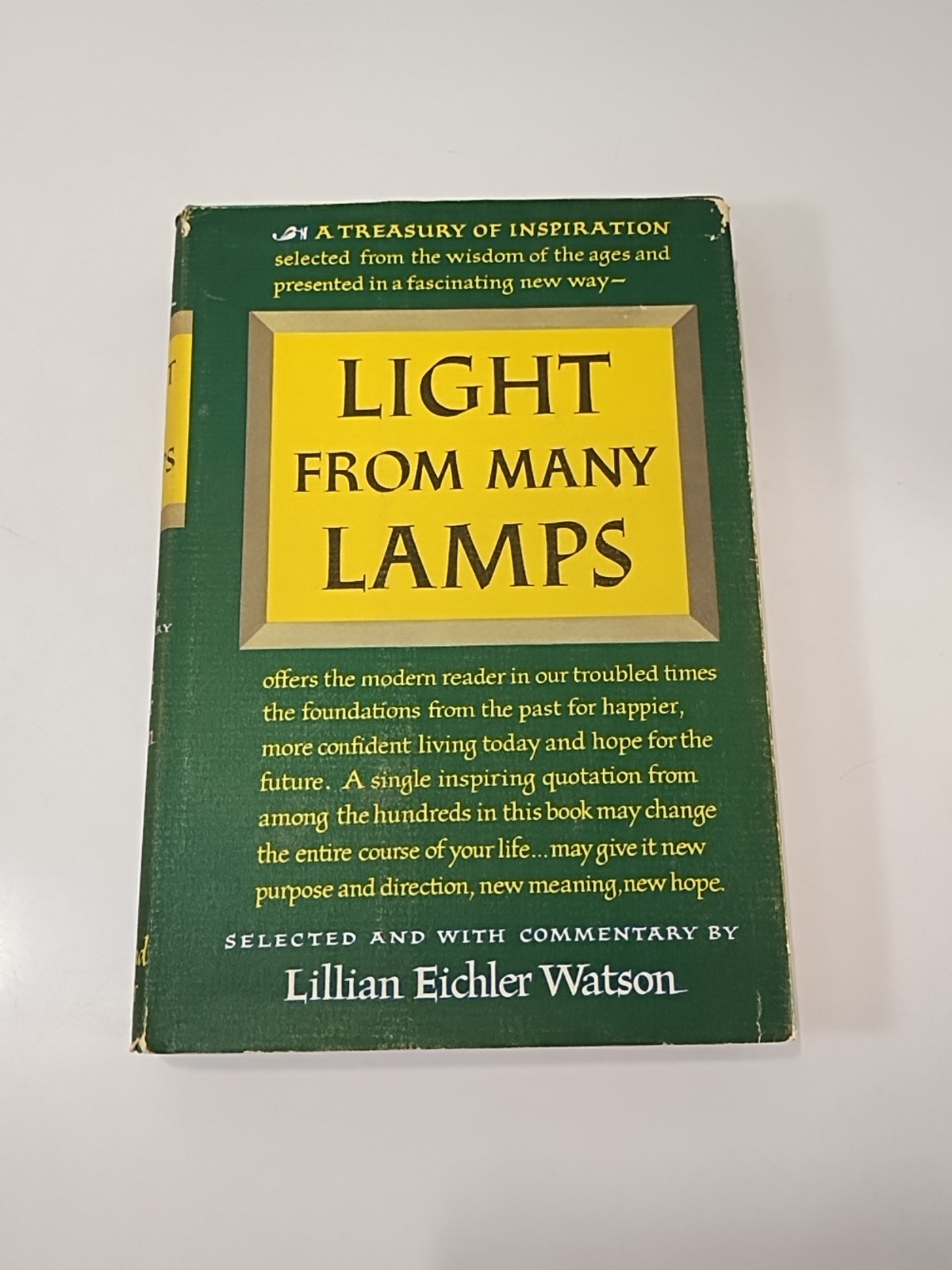 Light From Many Lamps Edited by Lillian Eichler Watson~ Vintage 1951 HC w/ DJ