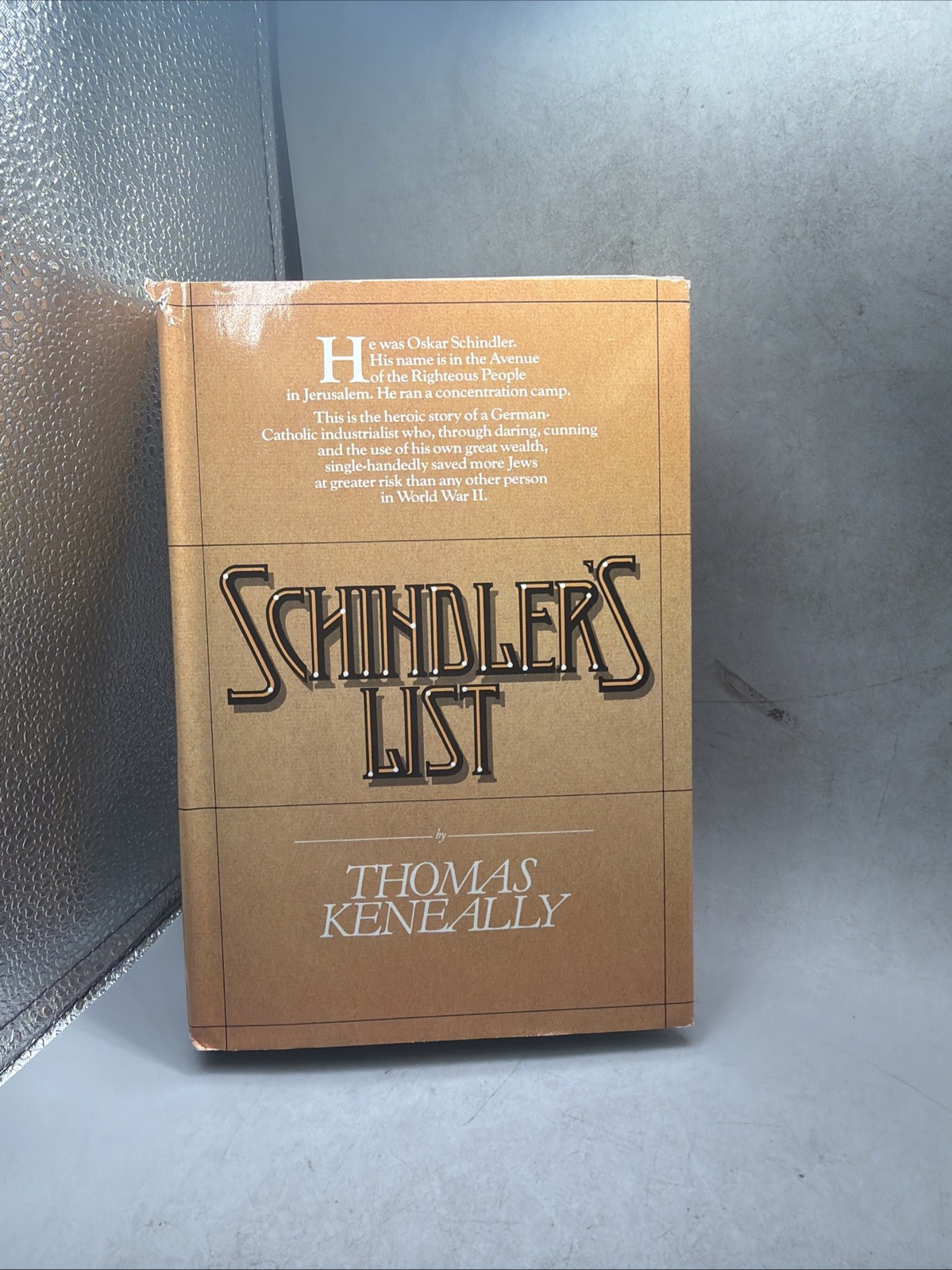SCHINDLER’S LIST / Thomas Keneally First Edition First Print HC/DJ