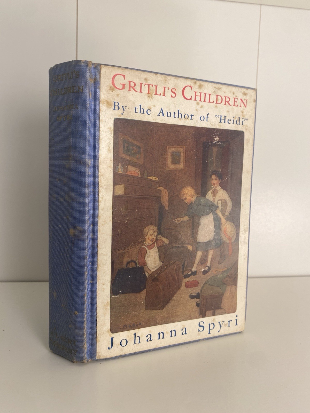 1924 Gritlis Children by Johana Spyri A Story of Switzerland Vintage Hardcover