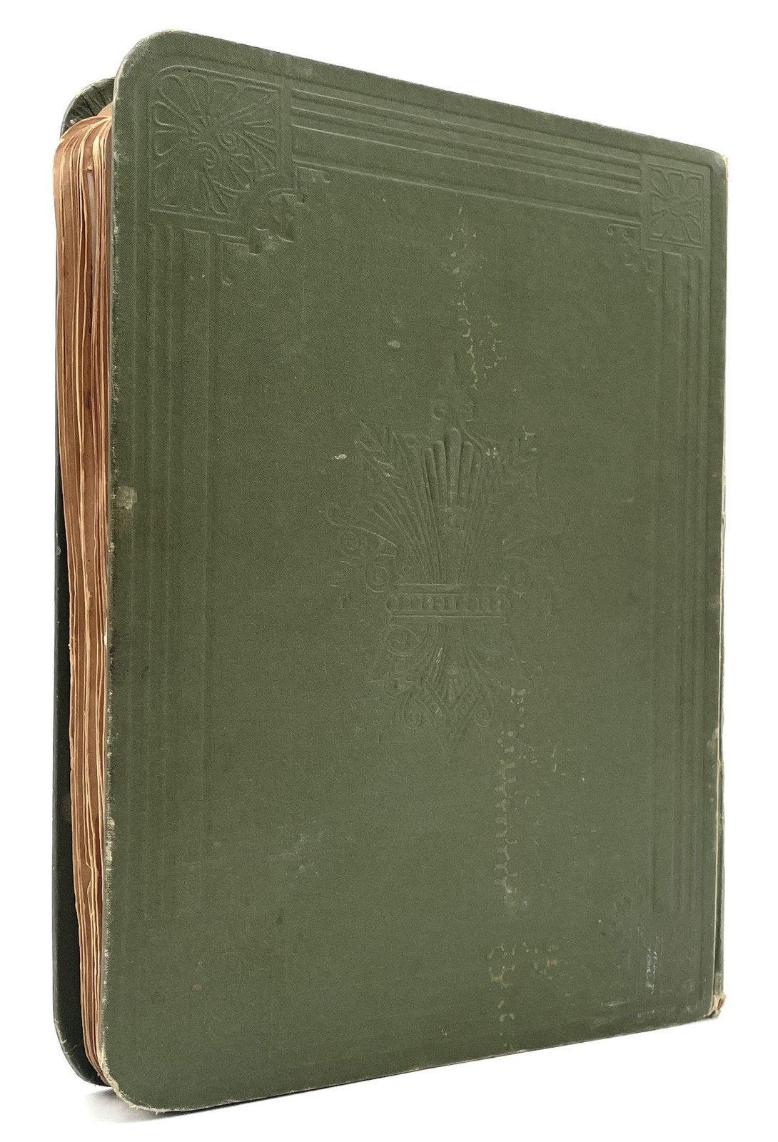 Handmade Scrapbook Featuring Chromolithograph Trade Cards Circa 1890