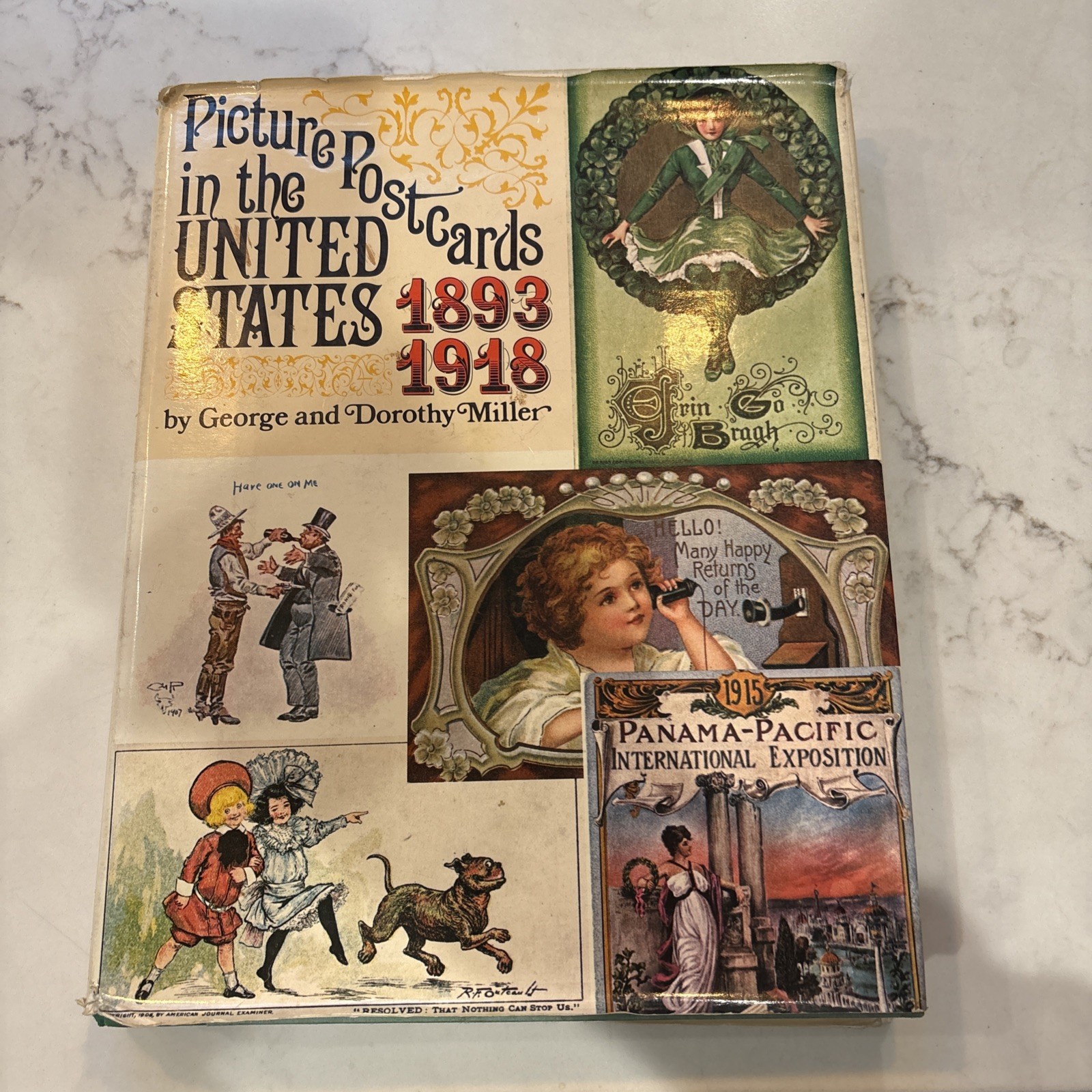 PICTURE POSTCARDS In U. S. 1893-1918 By G. & D. Miller + 16 Antique Postcards