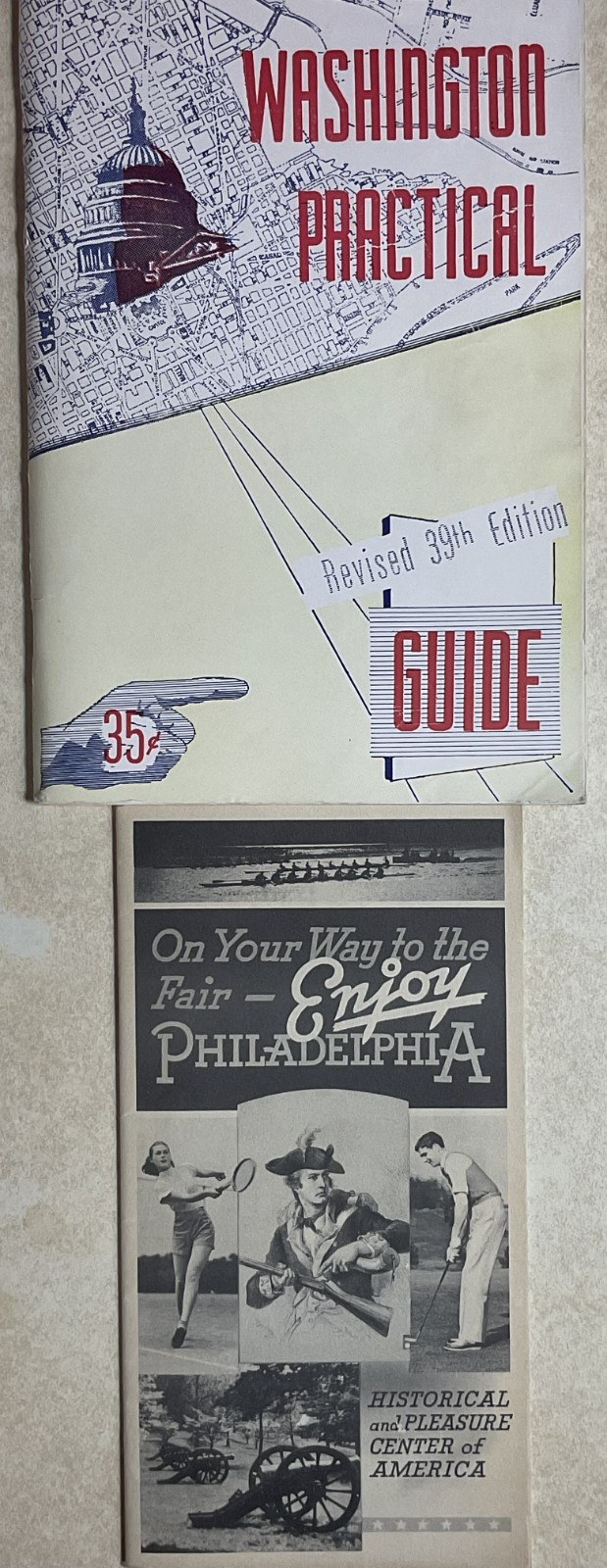 1950 Washington Practical Guide-Charles B. Reynolds & 1930s New York State Fair