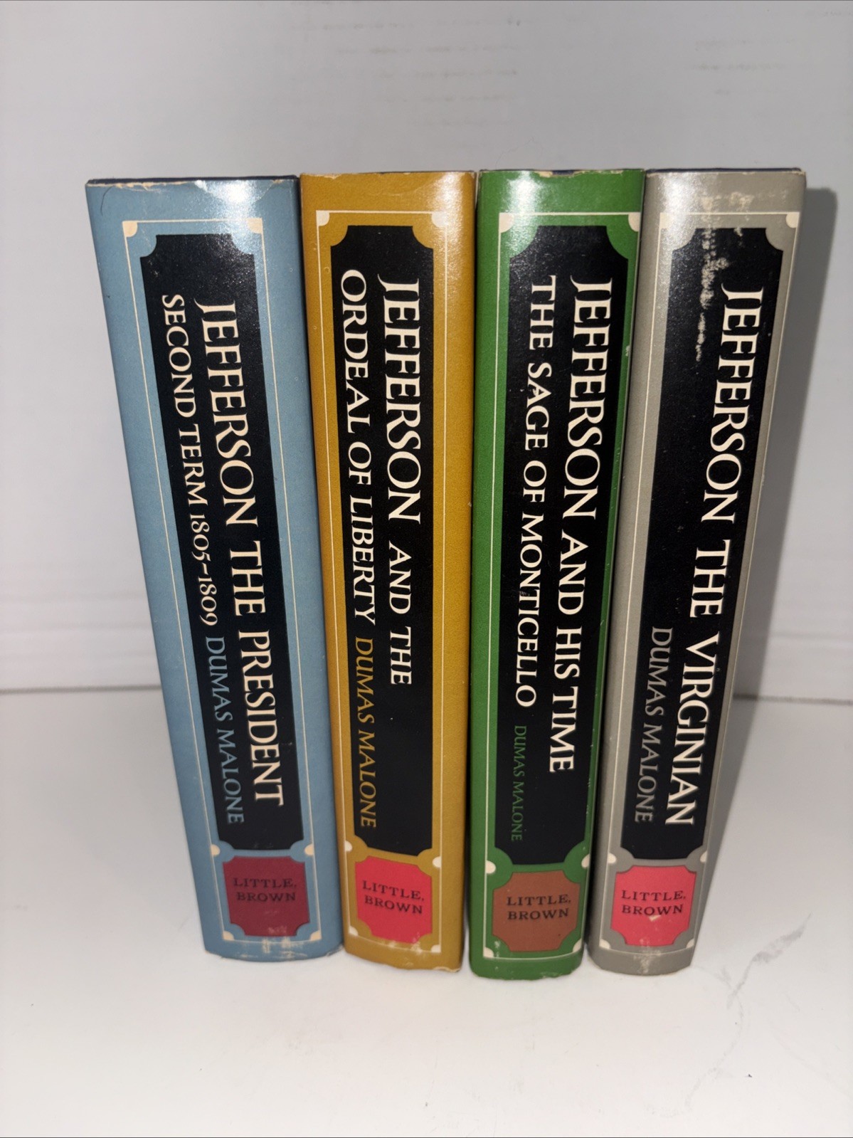 Thomas Jefferson and His Time 4 Hardcover Book Set Lot Dumas Malone