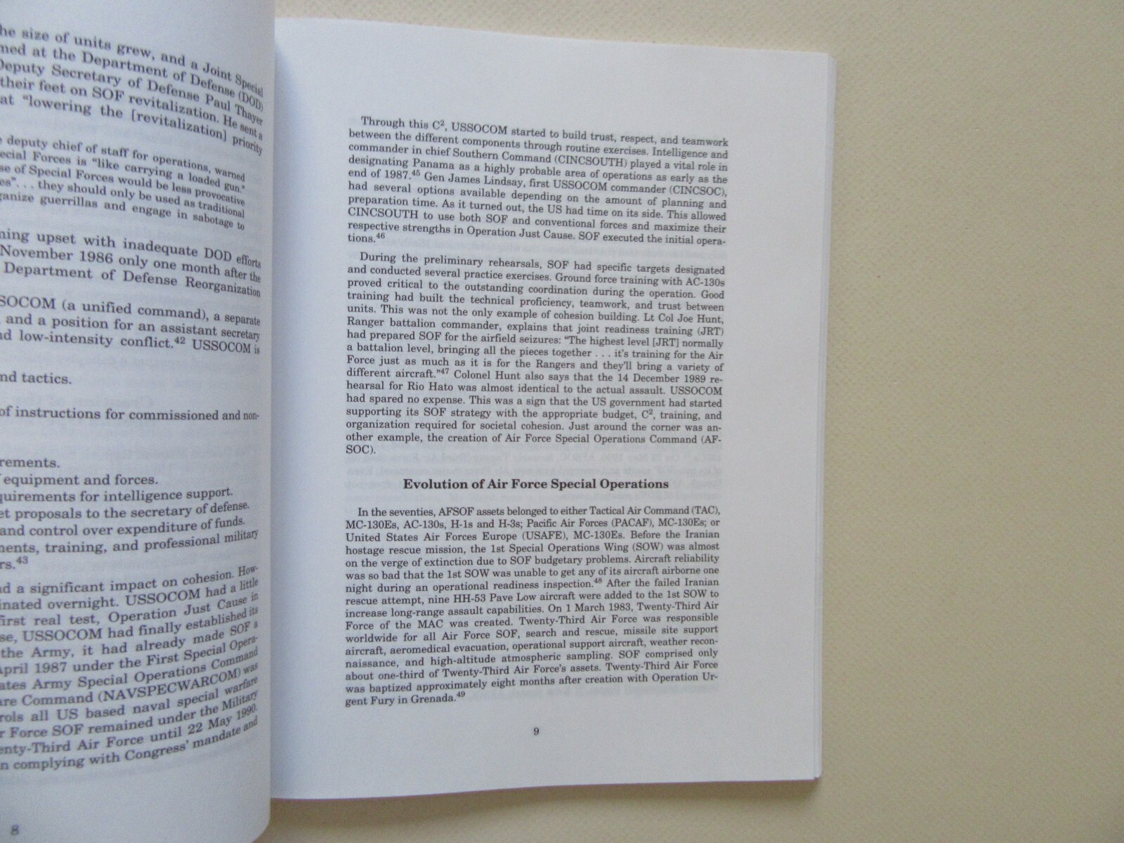 Cohesion: The Key to Special Operations Teamwork by Major Ralph E. McDonald 1994
