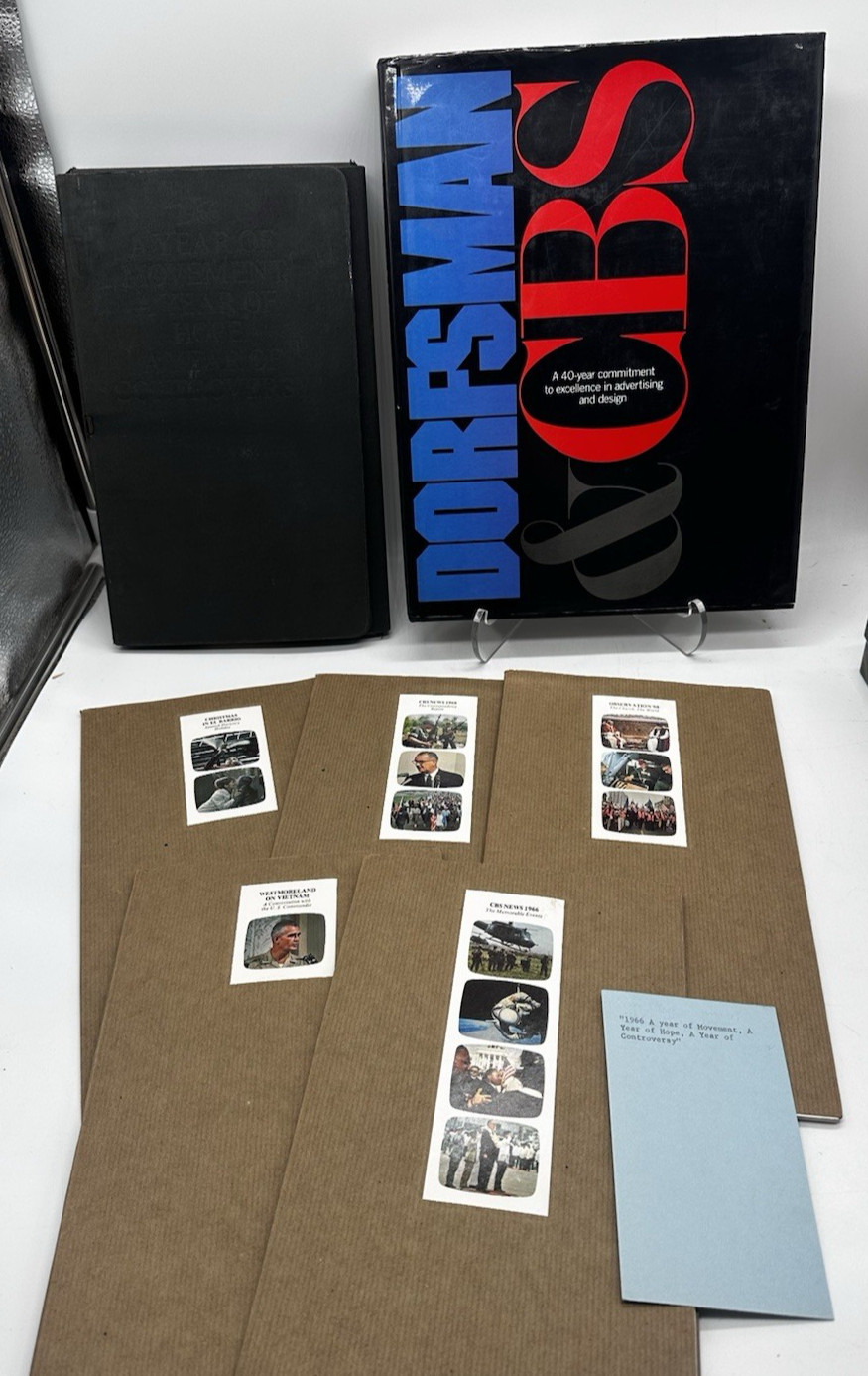 Dorfsman & CBS Complete Portfolio Lou Dorfsman Graphic Design Typography Book