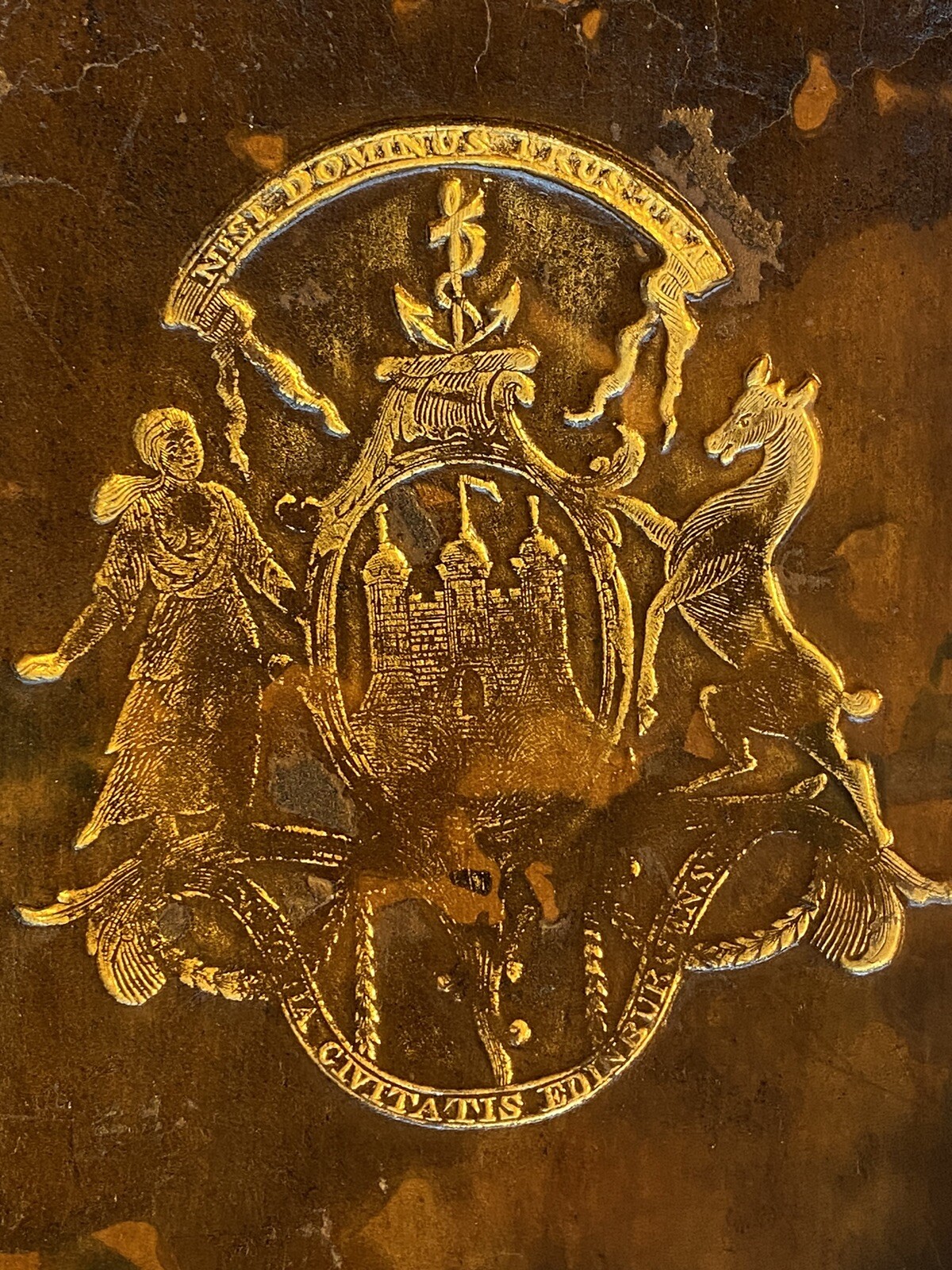 1731 Edinburgh Advocates Library Thomas Ruddiman Latin Grammar Imprint Coat Arms