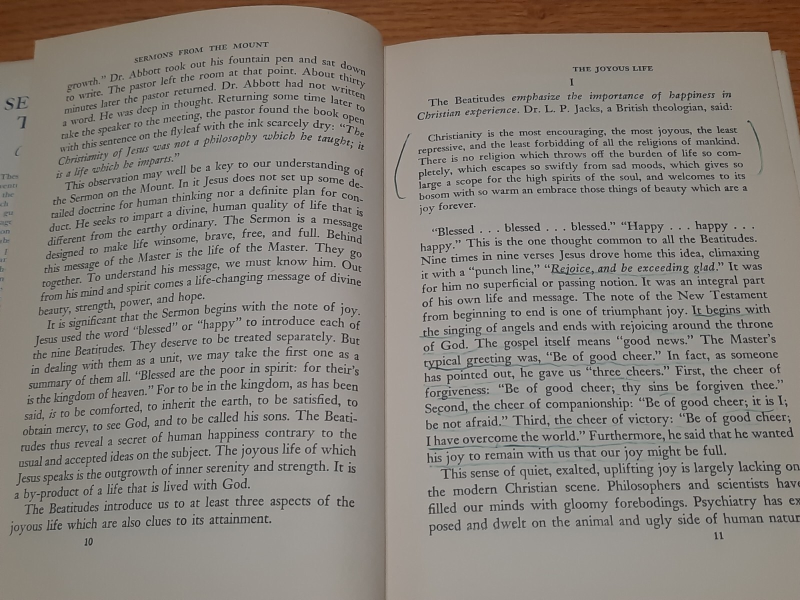 Sermons on the Mount Jesus‘ Teaching as Power for Life by Charles Crowe 1940 ED