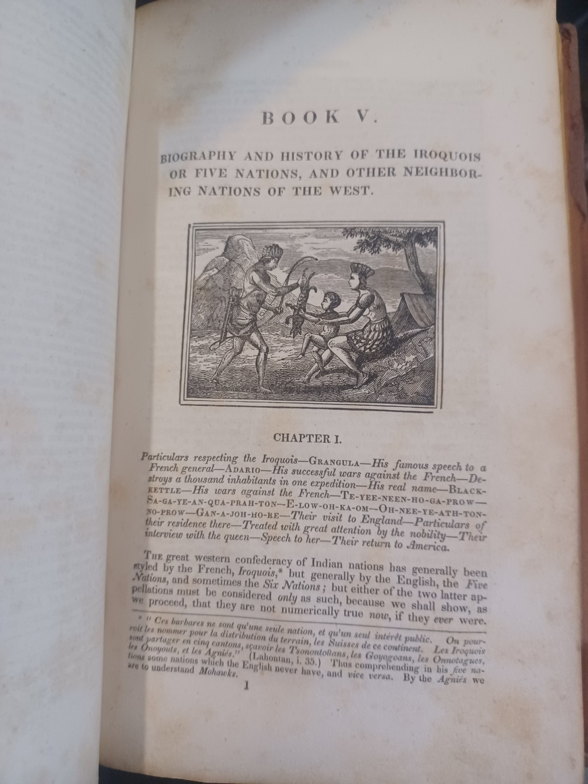 1833 Book Of The Indians Of North America By Samuel Drake, First Edition