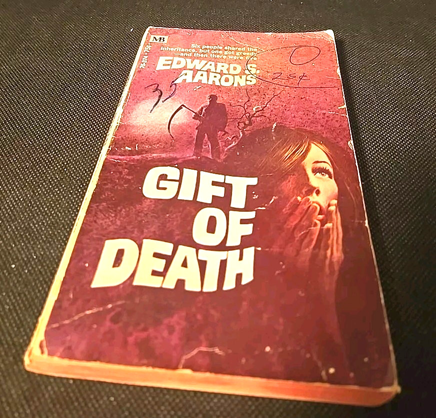 Gift Of Death Edward S. Aarons 1970 MacFadden Paperback Vintage Gothic Suspense
