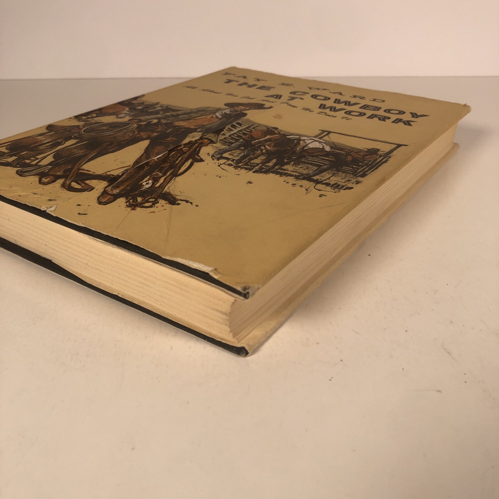 The Cowboy at Work by Fay E. Ward 1958 Hardcover Hastings House Illustrated