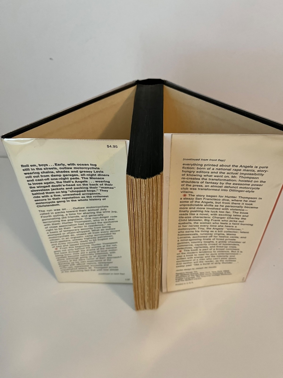HELL’S ANGELS by Hunter S. Thompson – 1967 1st Edition, 2nd Printing, HCDJ