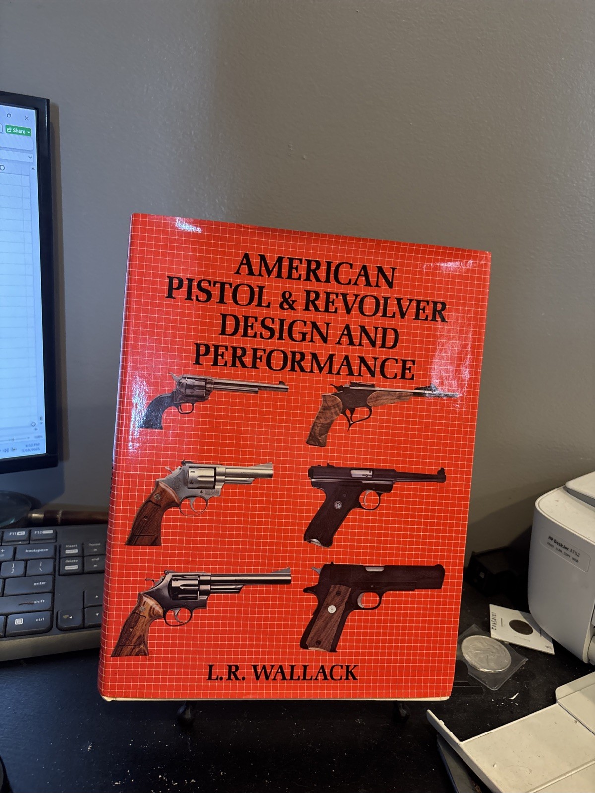 American Pistol and Revolver Design by L. R. Wallack (1978, Hardcover) 1st Ed.