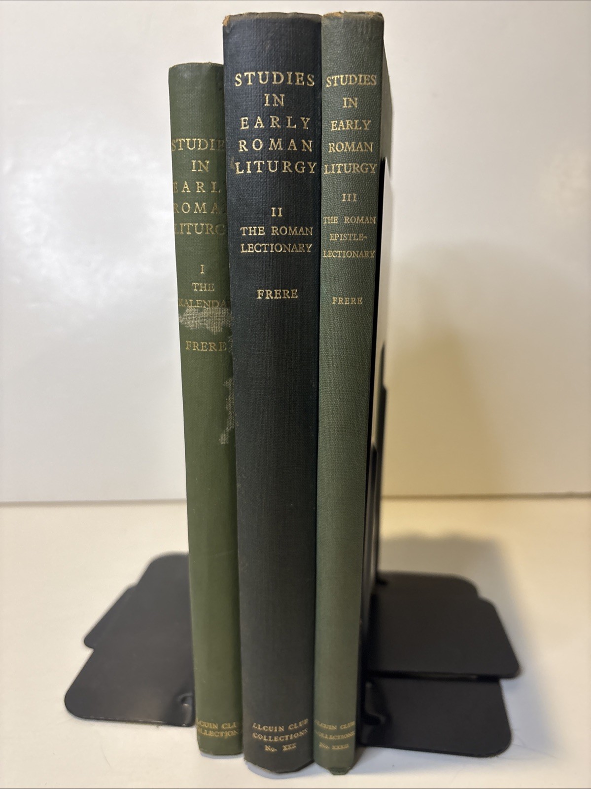 Studies in Early Roman Liturgy 3 Volume Set Alcuin Club Collections HC RARE