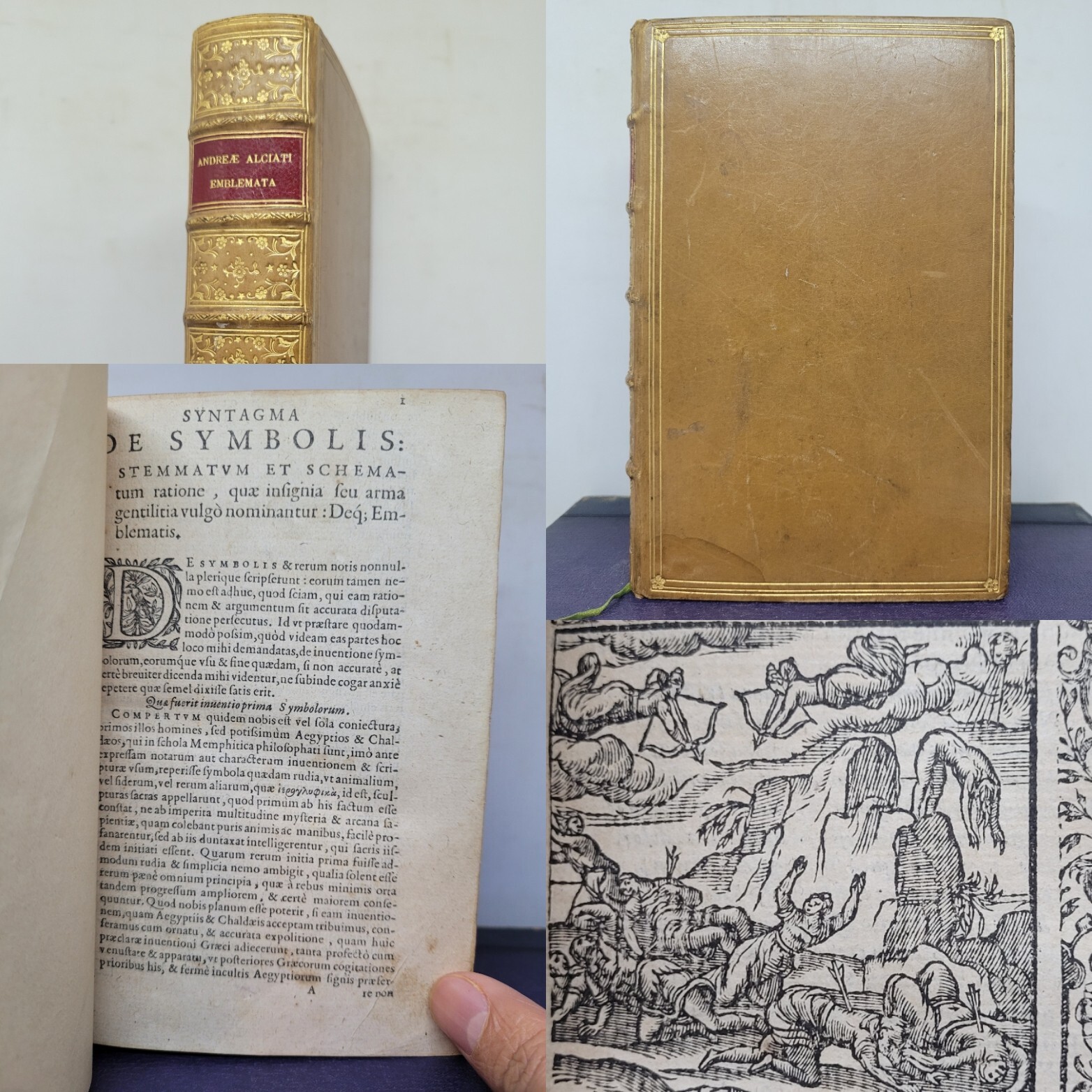 Omnia Andreae Alciati emblemata 1581(?) ~ Emblem Book ~ Woodcut Illustrations