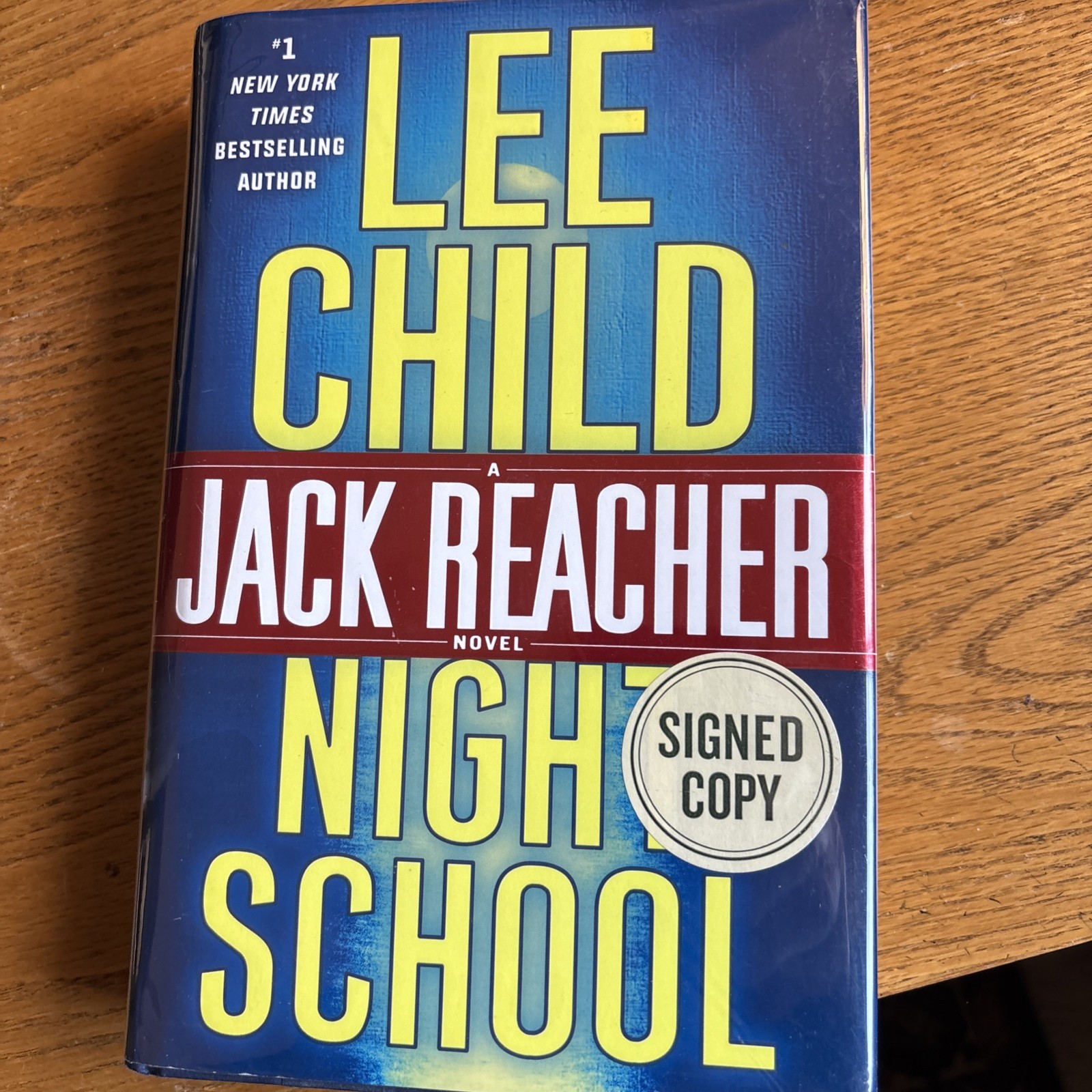 Night School By Lee Child Signed First Edition