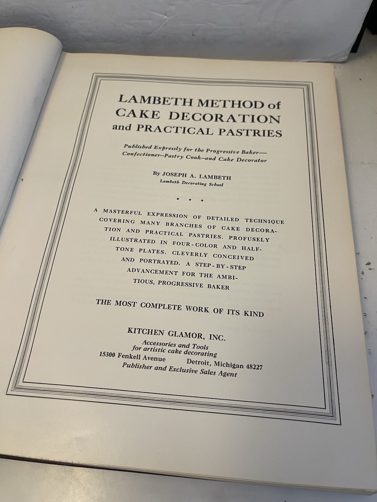 Lambeth Method of Cake Decorating 1934 Sixth Printing 1968 Cookbook Vintage
