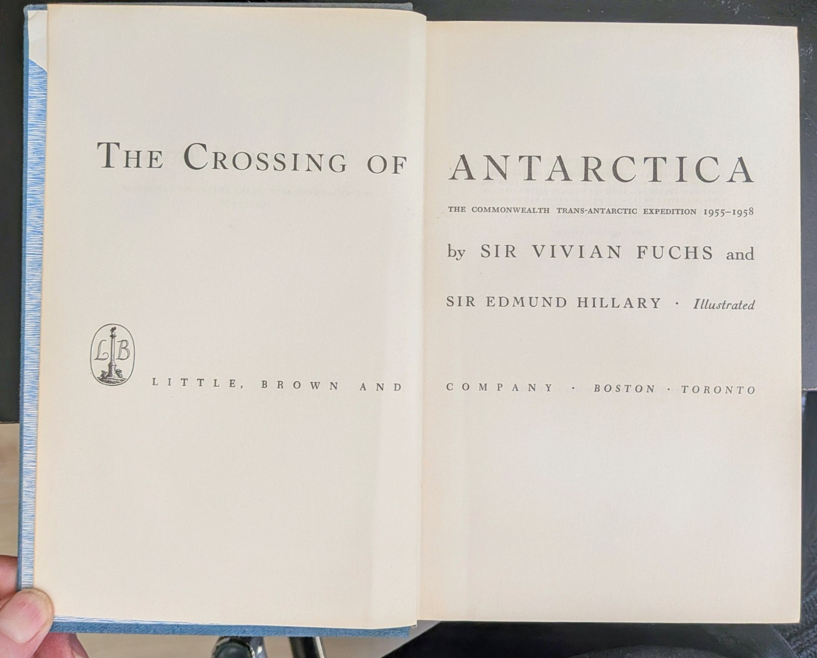 The Crossing Of Antarctica, Sir Vivian Fuchs 1958 1st American Edition HC VG